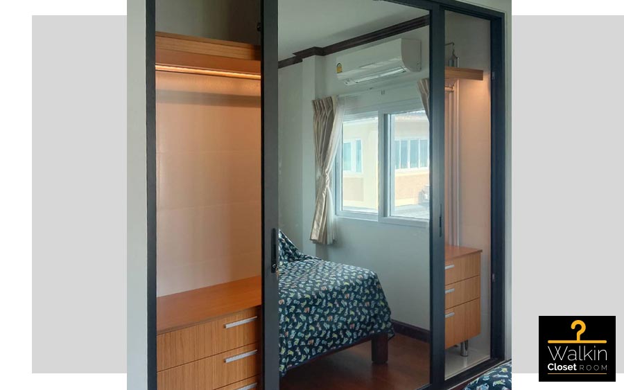 Walk in Closet - I Shape Melamine สี Maple