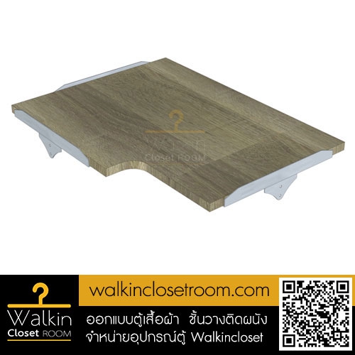 Walk-in Closet ชั้นไม้เข้ามุม 80 x 60 Cm. Loft Graceful Oak 407